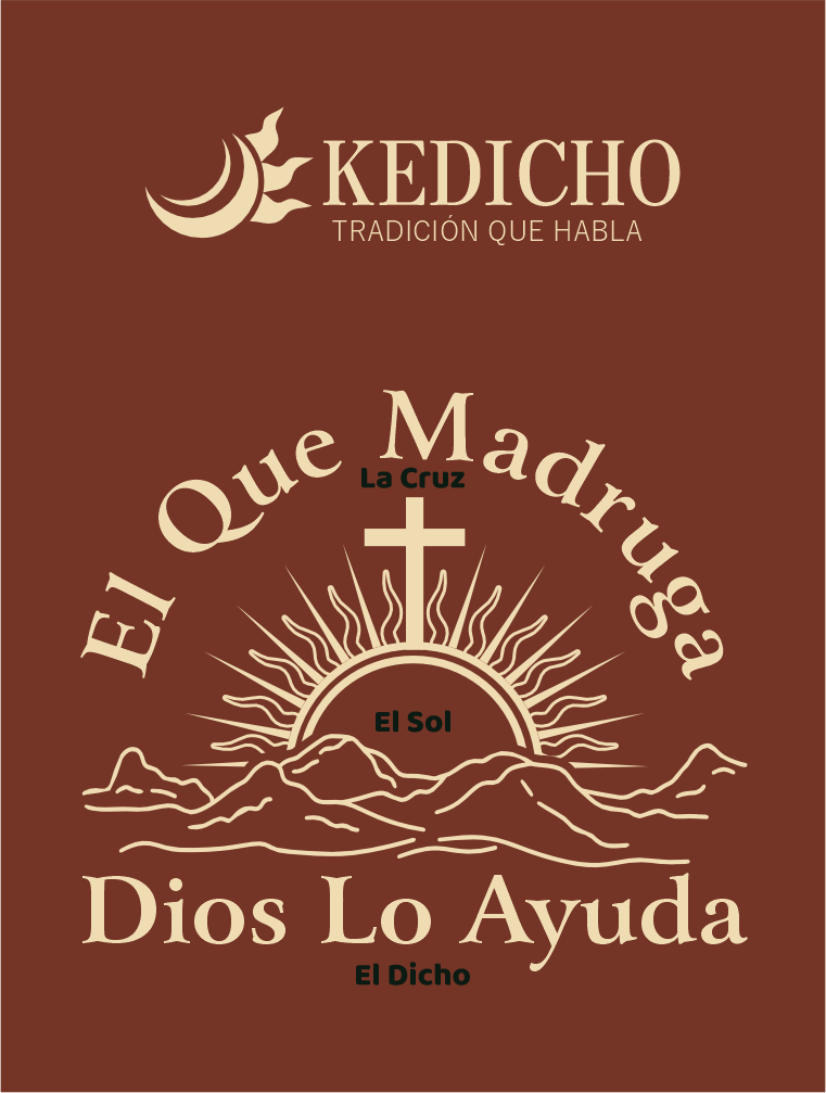 El Que Madruga Dios lo Ayuda Embroidered Crewneck